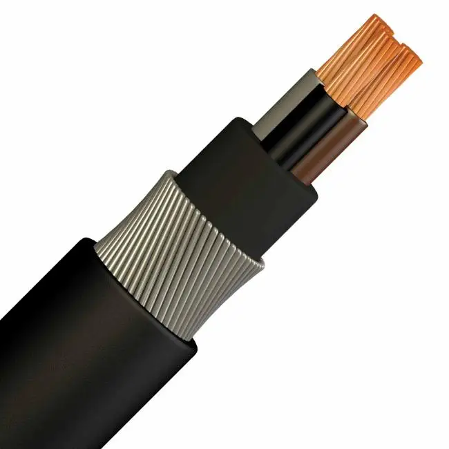 Armoured cable is available with a Copper (Cu) or Aluminium (Al) conductor and with a Polyvinyl Chloride (PVC) or Low Smoke Zero