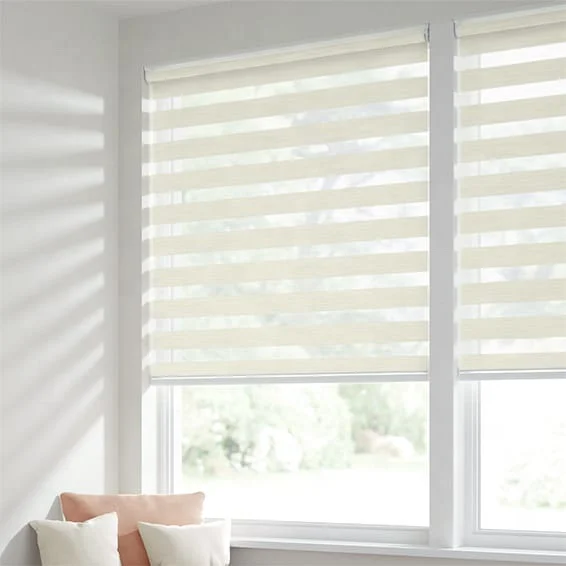 Hot Sale Wholesale Price Customized Semi Blackout Electric Curtain For Window Motorized Zebra Blinds For Bedroom