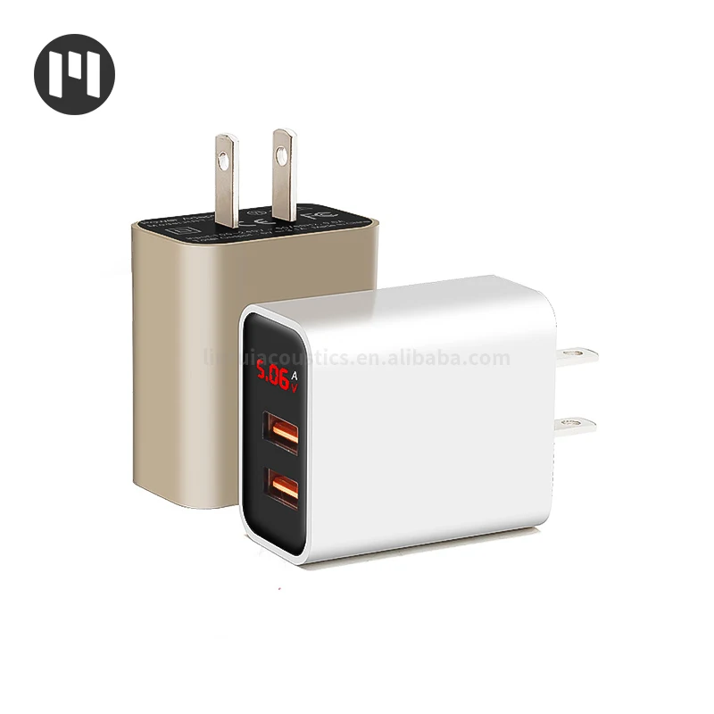 5v 3.1a dual usb phone uk eu us plug fast led display wall charger for apple iphone12 13 samsung xiaomi huawei infinix oppo vivo