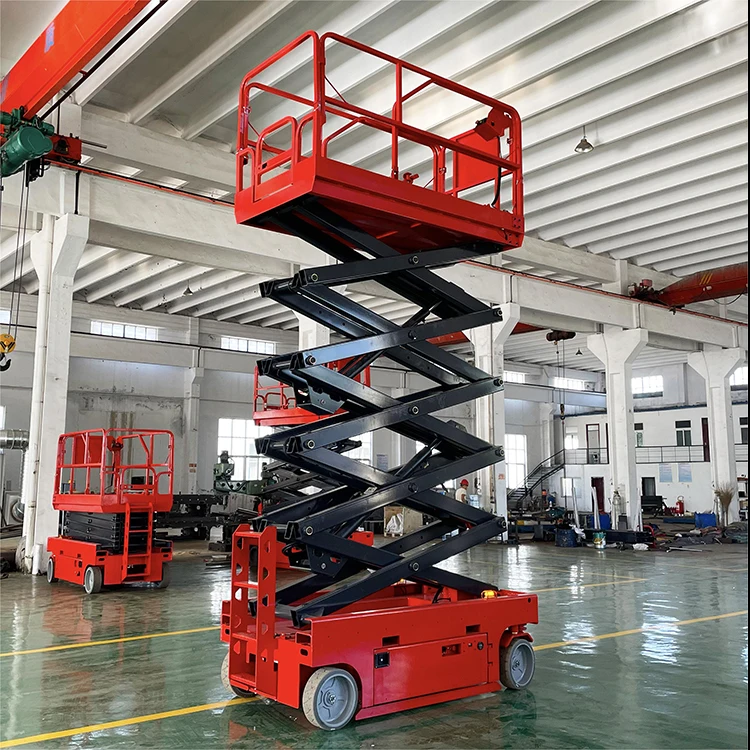 Free Shipping! Self-driven Mobile Aerial Work Platform Electric Lifting Platform Scissor Manpower Lift