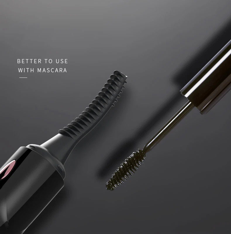 Wholesale Customized Portable USB Rechargeable Mini Electric Eyelash Curler OEM Quick Heated with Clamp Made Quality Plastic