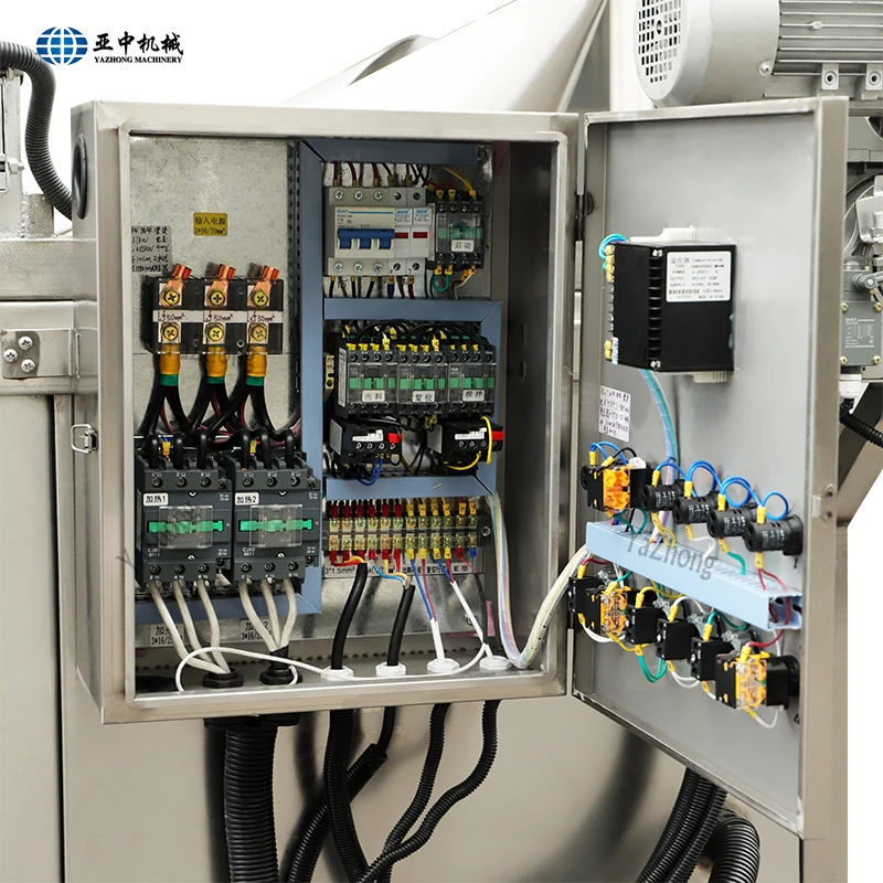 Automatic Stir Gari Onion Peanut Potato Chips Fryer Pani Puri Frying Machine