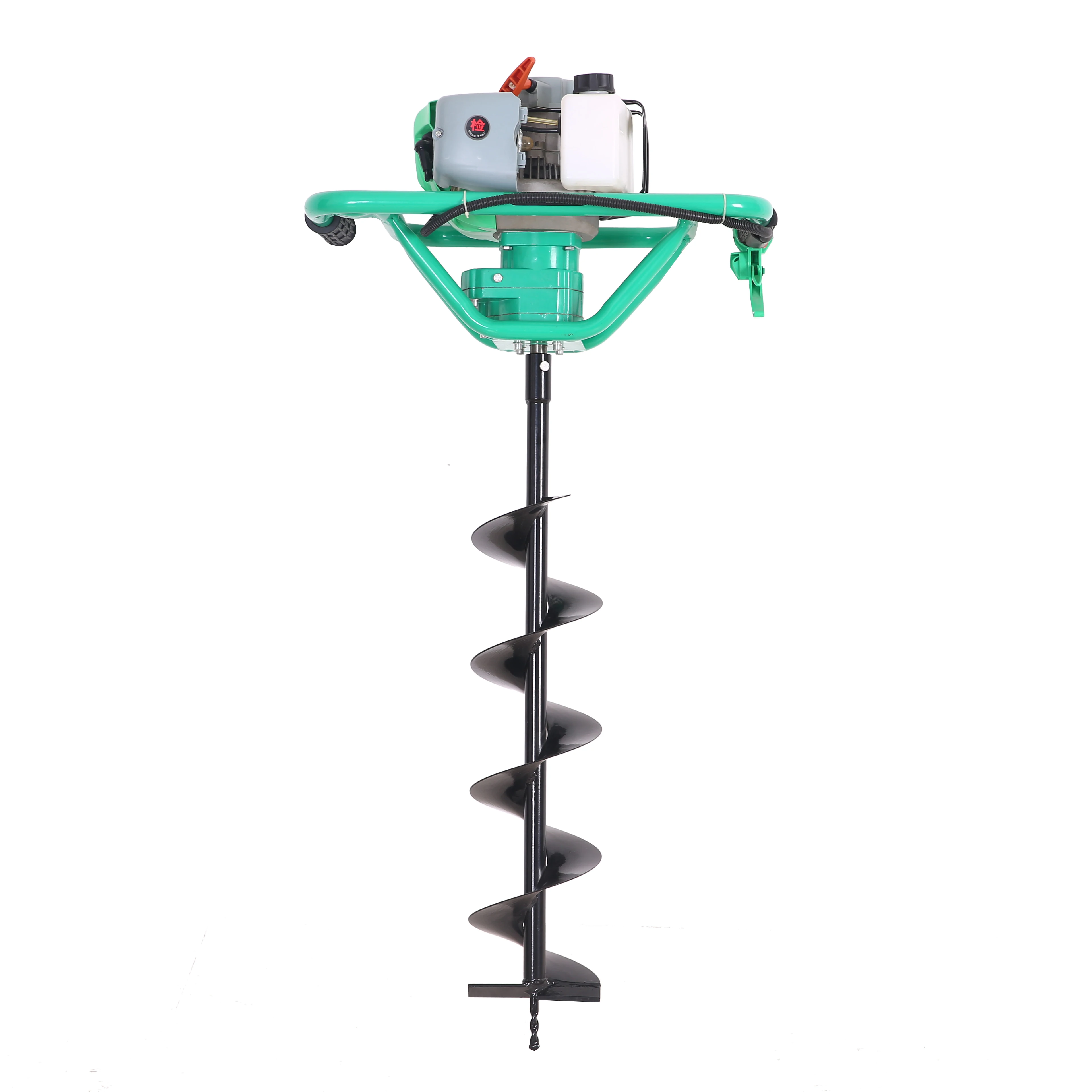 Professional 1900w Drilling Machine Gasoline Powered Earth Auger Post Digging Hole For Farm