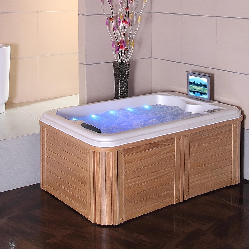 Luxury Design Outdoor Mini Rectangular 2 Person Acrylic Balboa Relax Spa Garden Leisure Whirlpools Hot Tubs