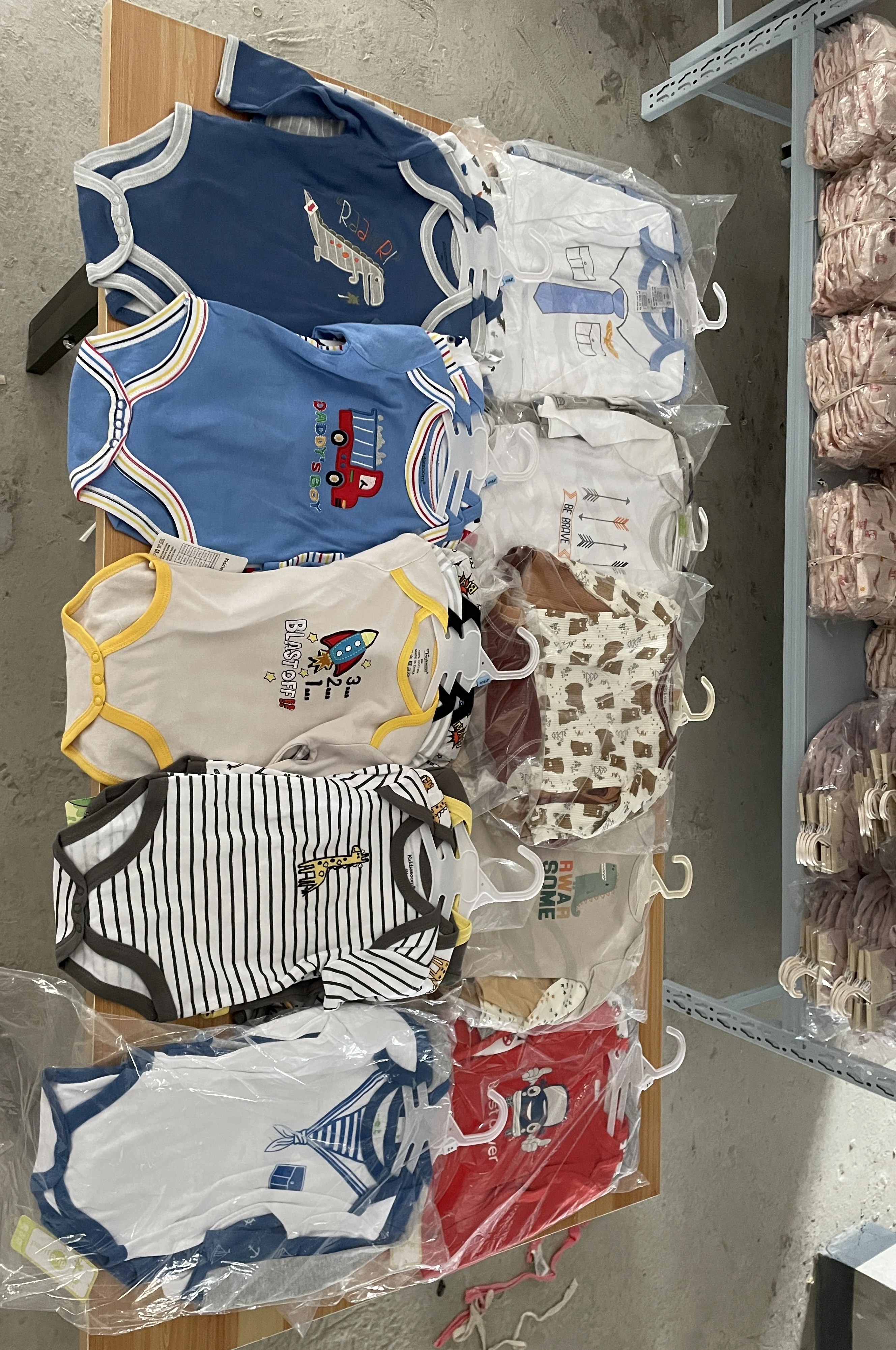 3pk long sleeve spring boutique knit 100% baby romper 3ps jumpsuit boy and girl  baby romper baby bodysuit for infants