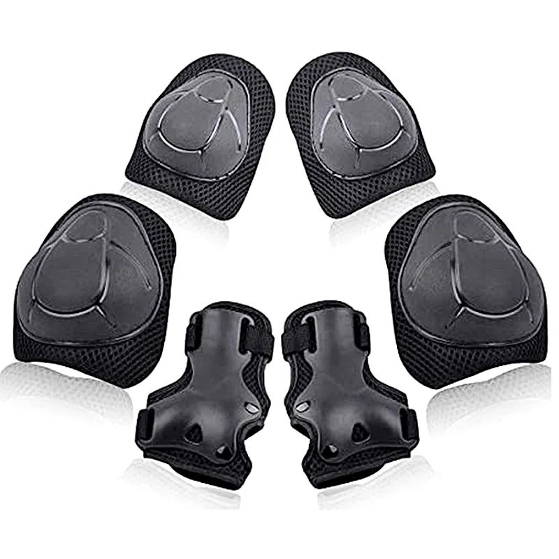 TELLUS  Kid Youth Inline & Roller Skate Knee Elbow Palm Protective Pads for Child Skateboard Scooter Protection Guard Gear Set
