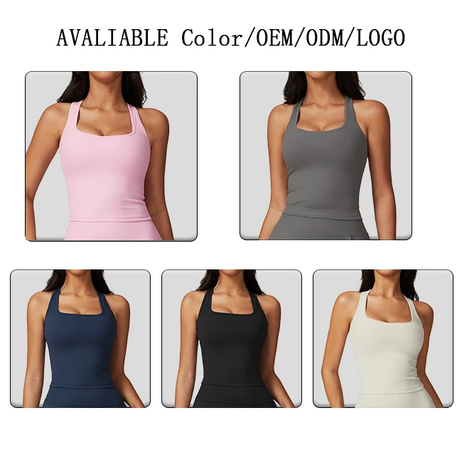 Summer Yoga tops beautiful back sports vest women tight sets quick drying casual Gym Sportswear running fitness bra yoga clothes