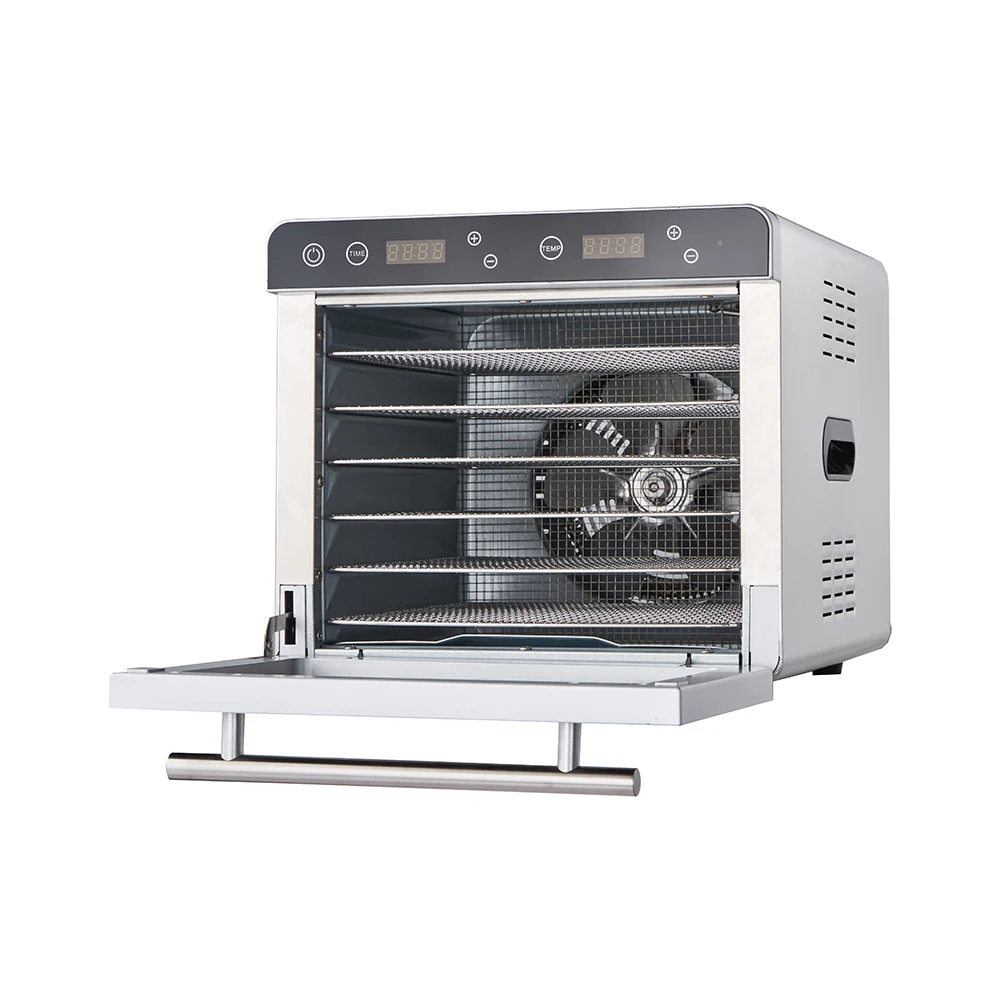 Professional Home Use Fruits And Vegetables Food Dryer Machine Dehydrator With 6 Stainless Steel Trays Best Drying Effect
