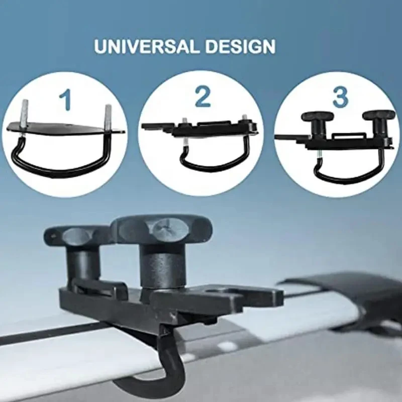 4PCS/set Stainless Steel U-Bolts Clamps Universal Roof Box Car Van Mounting Fitting Kit Car Roof Luggage Accessories