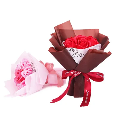 Романтический подарок, искусственное мыло, роза, гвоздика, мыло, цветок, мини букет на День святого Валентина, подарок на день матери, цветок