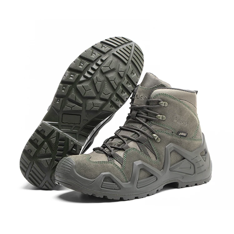 High Top Low Heel PU Midsole Suede PU Outsole Cotton Injection Sole Non-slip Safety Shoes Hiking Boots