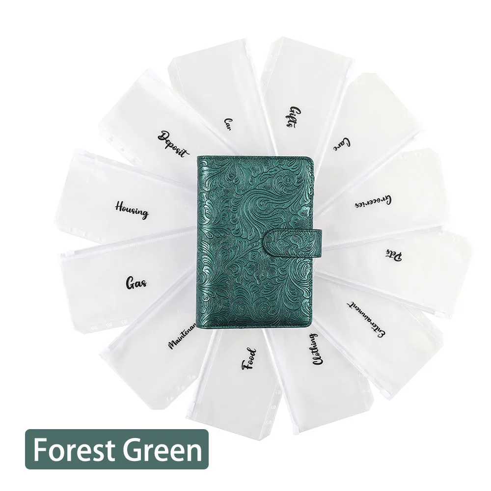 Custom Printing A5 Notebook Budget Binder Notebook Planner Organizer with Personalized Accessories, Envelopes and Wallets