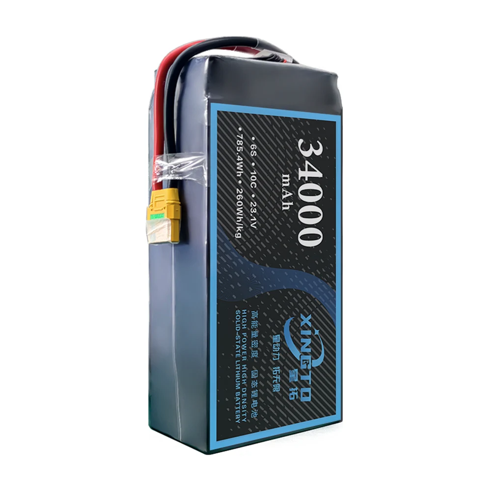 XINGTO Новый 6S 34000mah 23 1 V 260Wh/kg 10C полутвердотельный литий-полимерный аккумулятор для большого летательного аппарата
