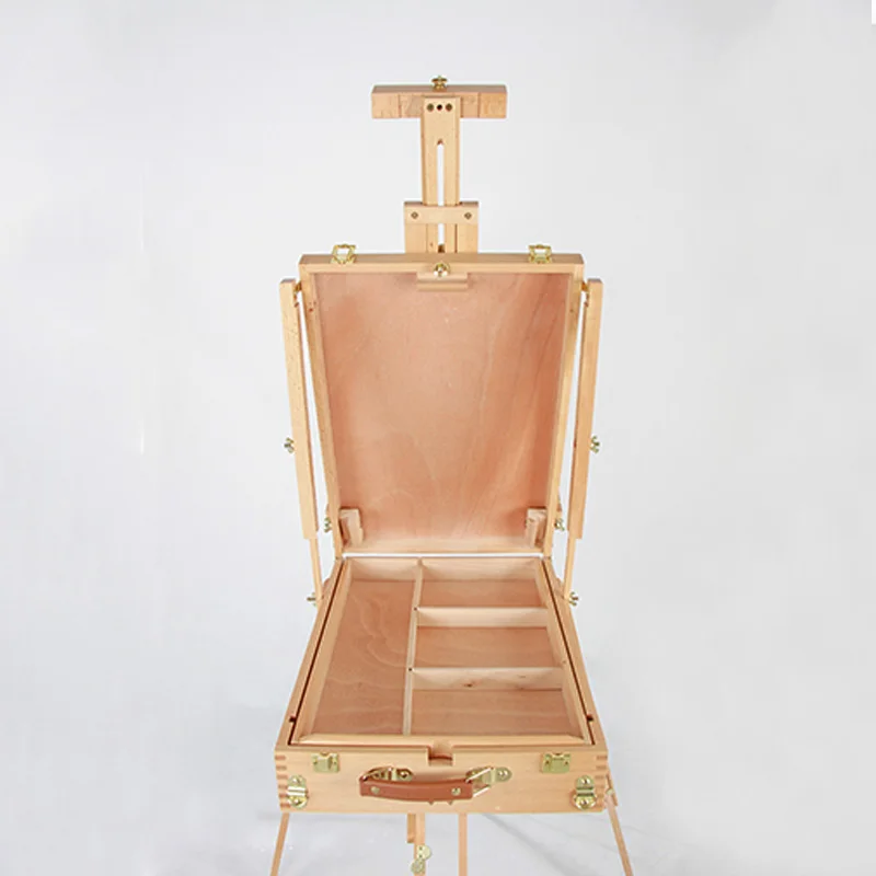 French easel with sketch box art painting easel with shoulder strap french style portable easels