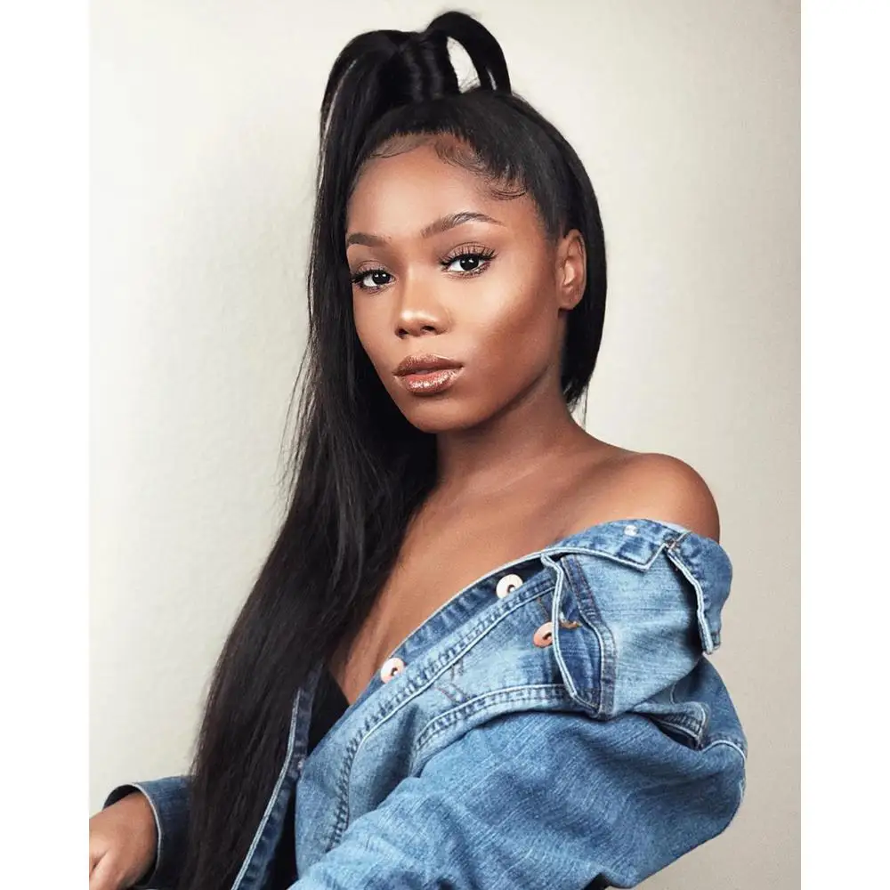 Huashuo 8A Grade Black Color Real Mink Unprocessed Wholesale Virgin Original Remy Human Hair Extensions