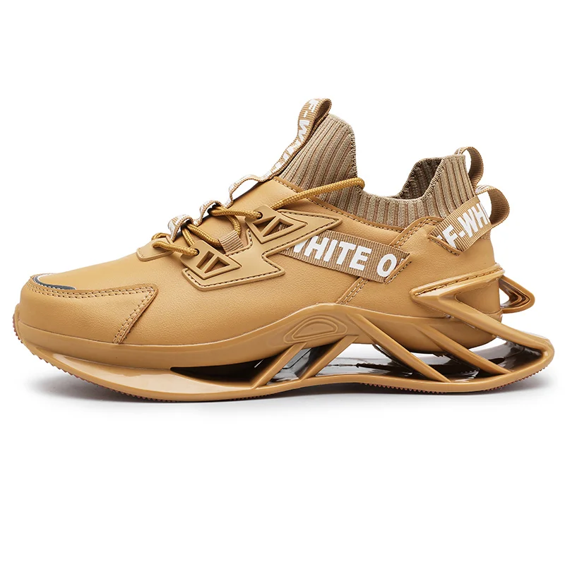 Мужские спортивные кроссовки мужская повседневная стильная дышащая обувь 2023 Высококачественная желтая