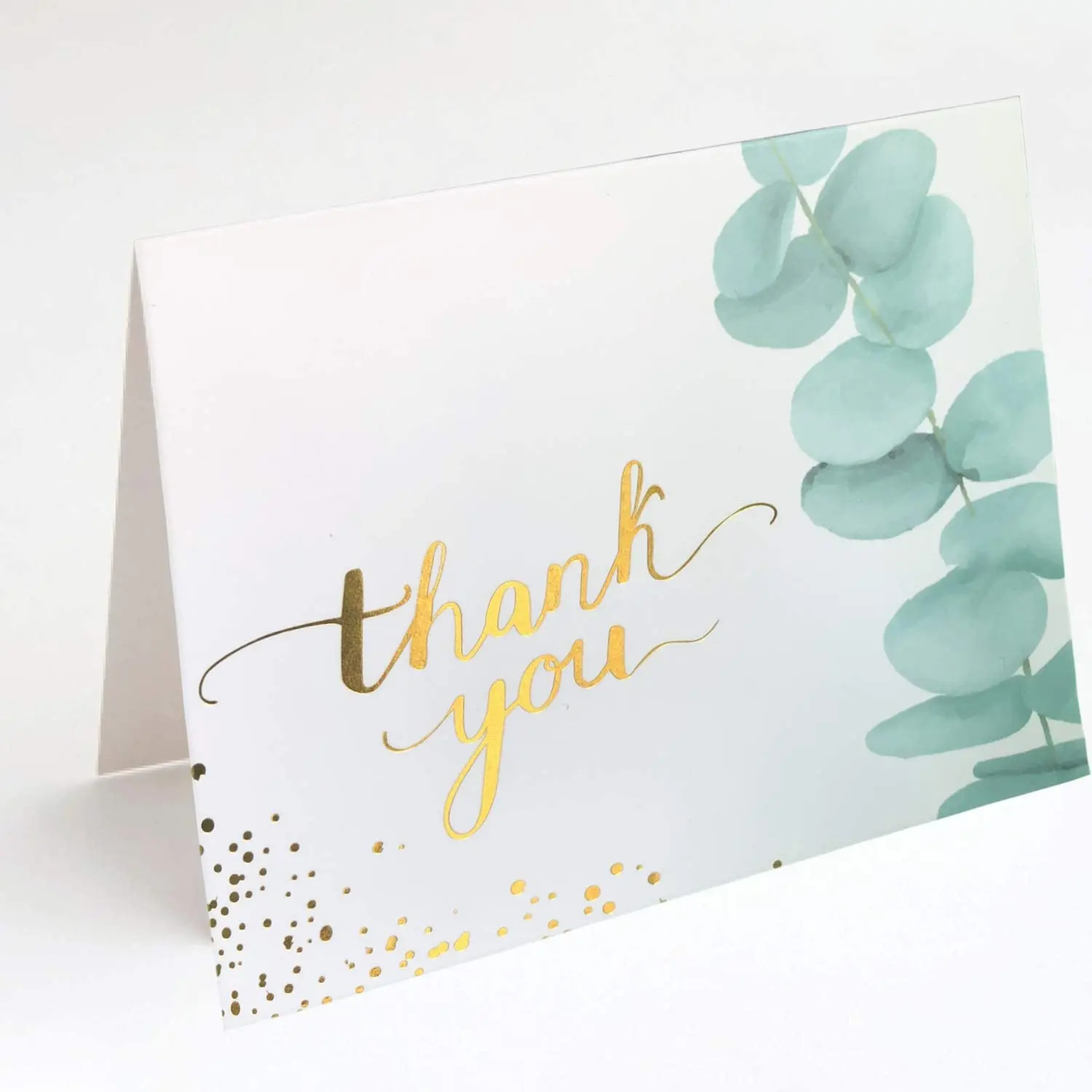 Открытки из золотой фольги с надписью «Thank You» для свадебной вечеринки в честь будущей матери конвертами