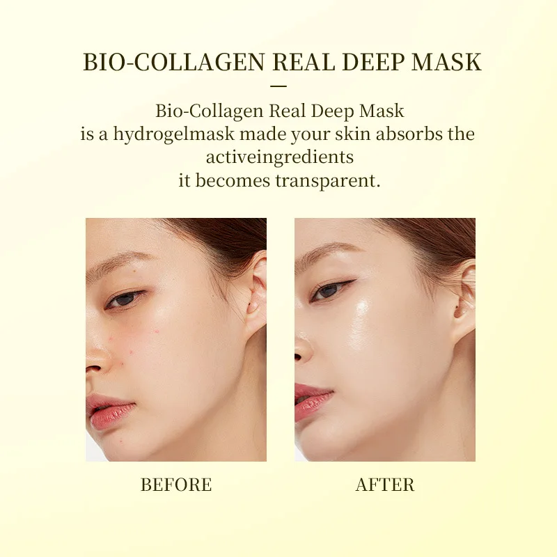 Hot Selling Wholesale Overnight Face Mask Lifting Brightening Pore Minimizing Moisturizing Hydrating Bio Collagen Real Deep Mask