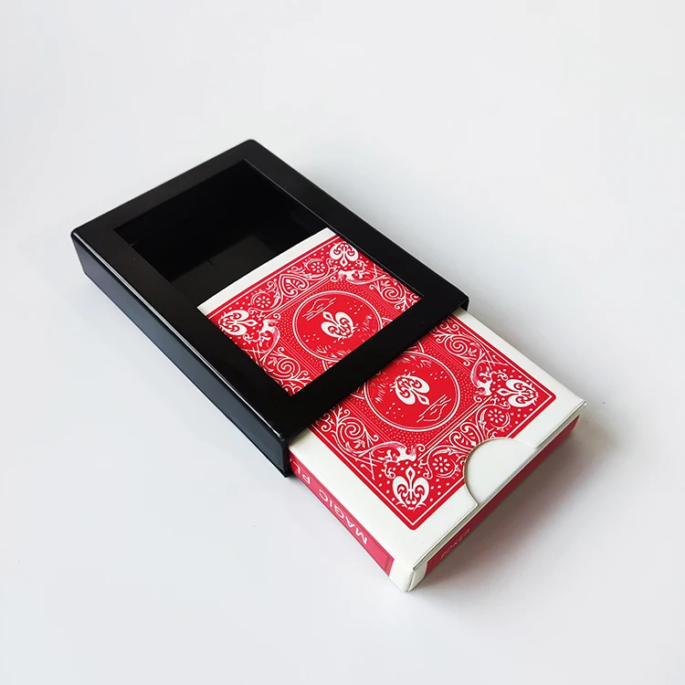 Customized Vanishing Card Deck Magic Tricks Gimmick Playing Card Disappearing Box Magic Poker Vanish Easy To Do Magic Trick Toy