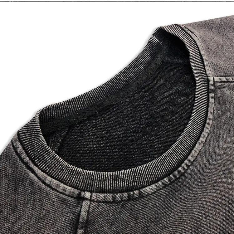 2021 newly design custom oem mens acid washed stylish badges and chenille heavyweight bulk hoodie vintage