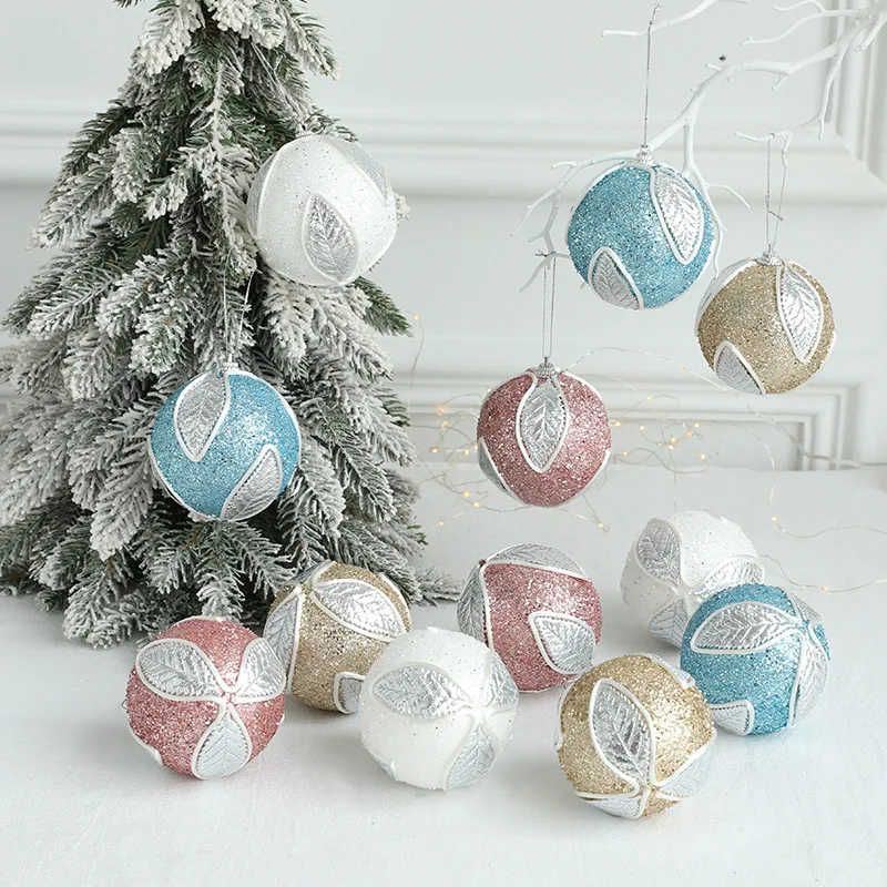 christmas pom gift products accessories hanging ornaments toys festival accessories baubles decoracion supplies christmas balls