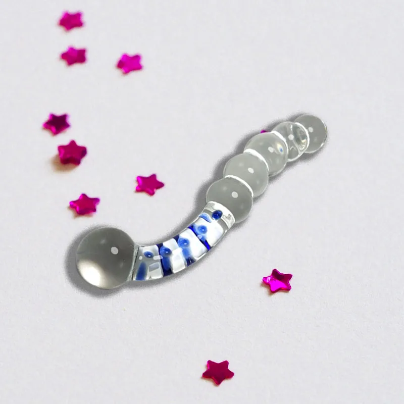 2023 Butt Plug Hot Sale Pyrex Glass Dildo and Penis Crystal Anal Beads Fun Sex Toys for woman
