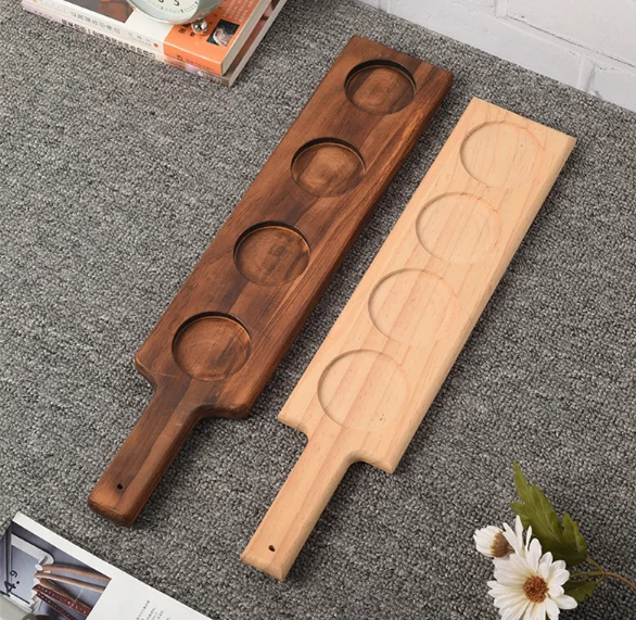 Factory hot sale pub party home beer trays wooden tray tea tray