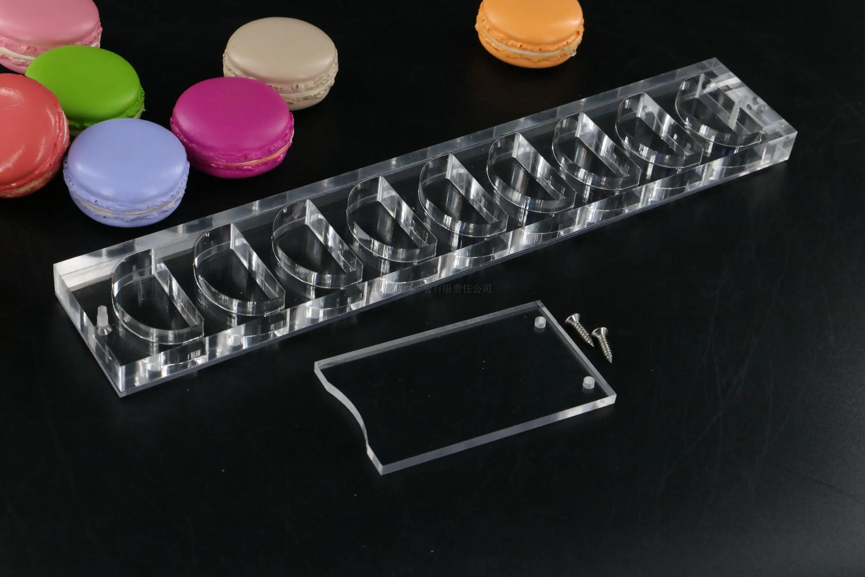 Acrylic Macaron dessert display shelf props decoration cold dinner dessert table cake shop window decoration model decoration