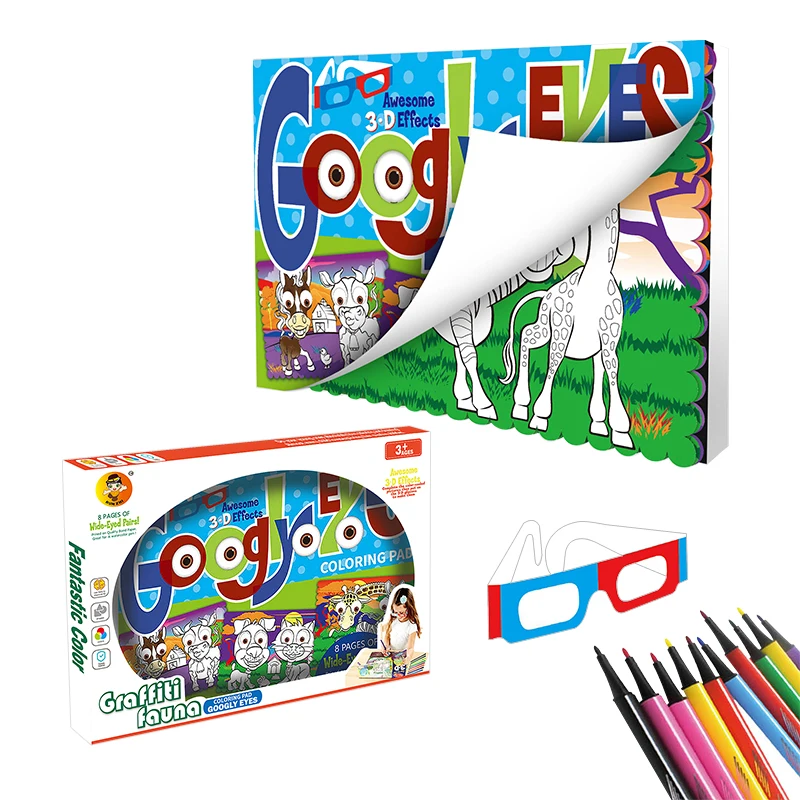Large Size Drawing Toys 3D Painting Books Educational Writing Toys for Kids