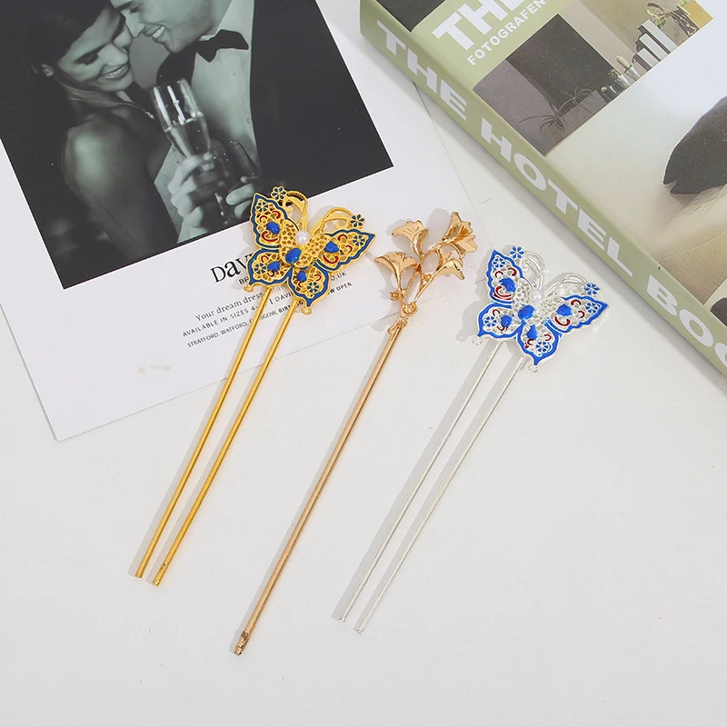 
2021 Chinese style hairpin butterfly version issued, headdress ornament 