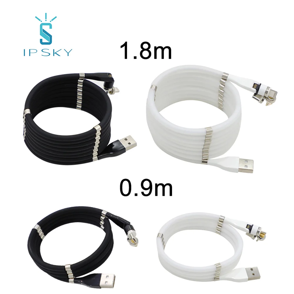  Ipsky новый тренд 3A supercalla micro usb кабель для передачи данных с автозаводом 3 в 1 Магнитный