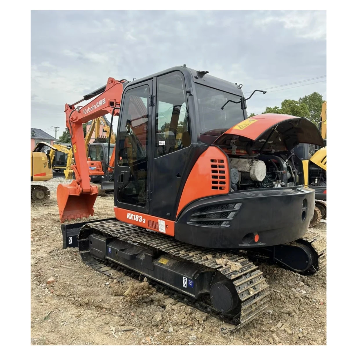 Second-hand Kubota Kx183 Kx185 Kubota 8 Ton Mini Size Excavator In Good Condition Crawler Digger Kubota Tractor Used Excavator