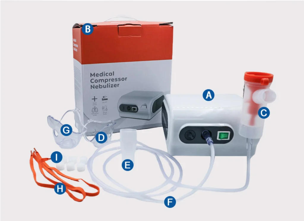 CE Medical Hospital Household Low Noise Adult Children Smaller Particles Factory Compressor Nebulizer Cheap Price