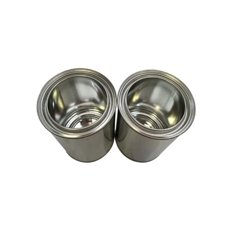 5L Round Empty Metal Tin Can With Lever Lid Paint and Adhesive Packing Boxes for Motor Oil Chemical Jars