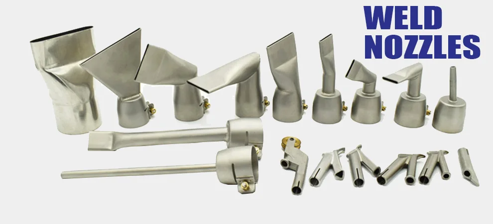 20mm Wide Slot Weld Nozzle Push Fit for Triac Hot Air Gun of 20mm Flat Weld Tip