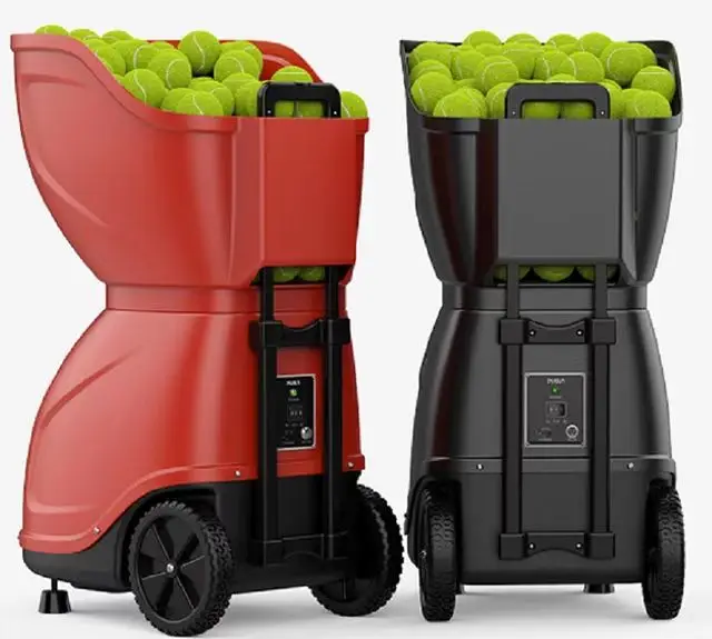 PUSUN PT9001 Tennis Ball Machine Portable Professional Automatic Launcher Tennis Training Equipment APP Control with Battery