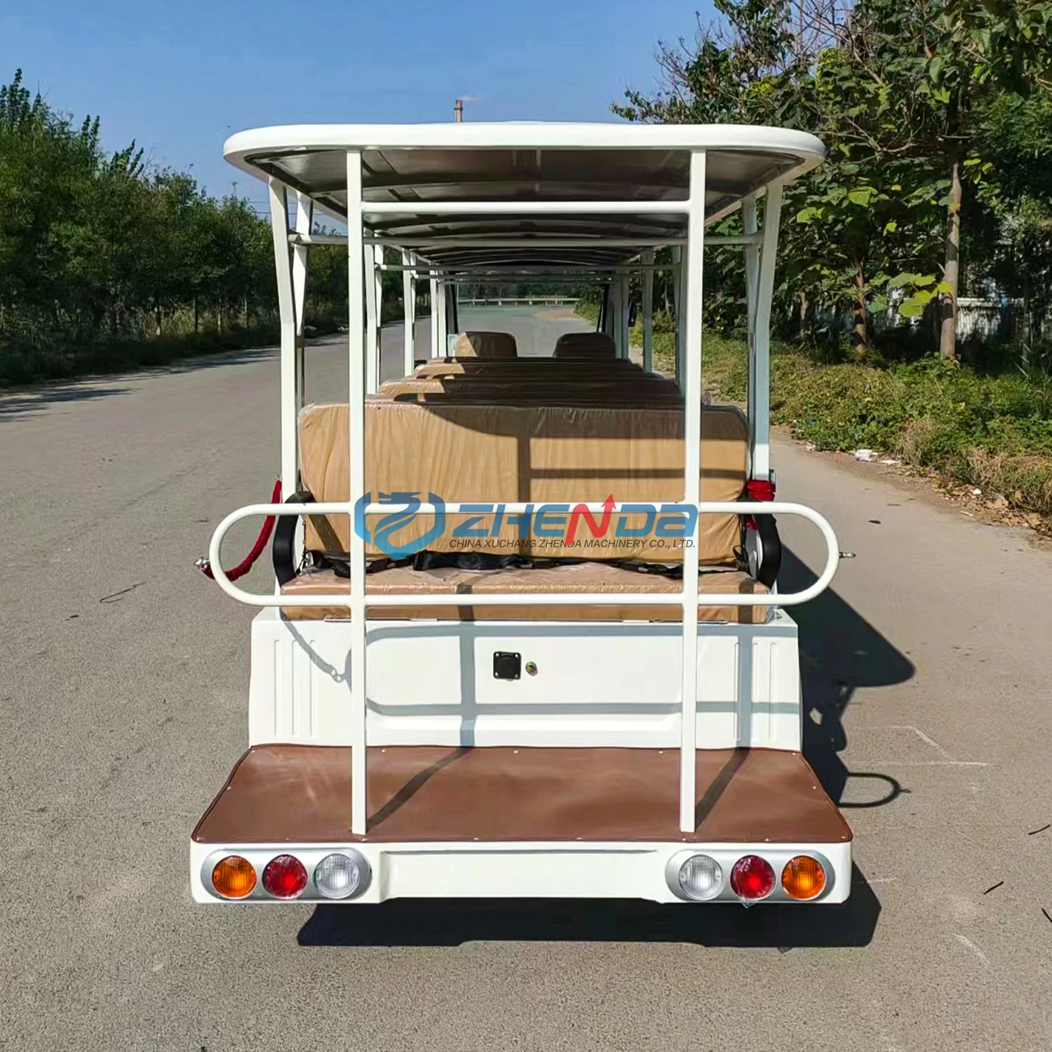 72v Low Speed Vintage Classical Golf Cart 11 Seats Shuttle Electric Classic Sightseeing Car