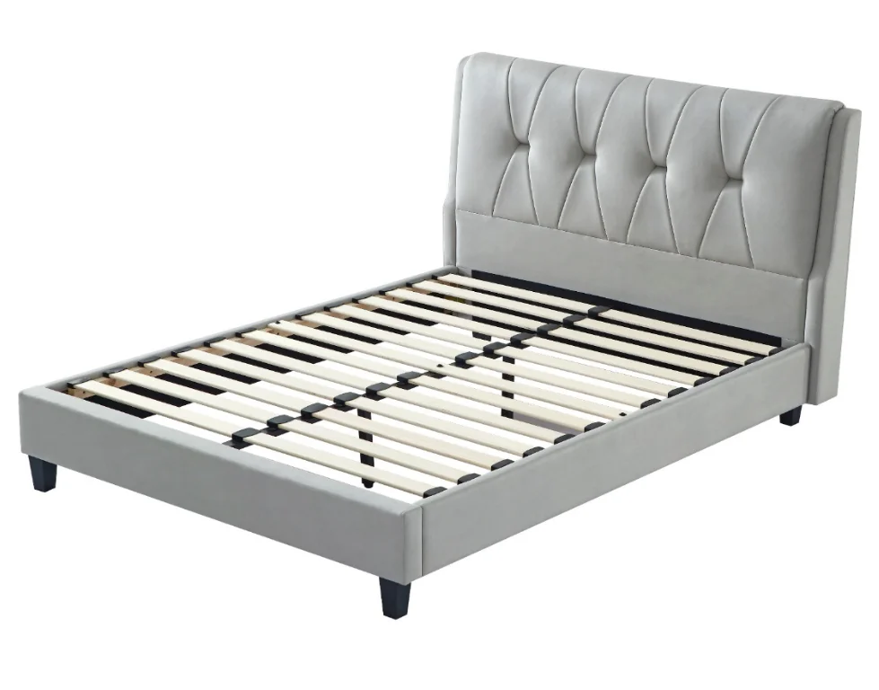 
Simple Double soft Bed Luxury Fabric Bed frame house Bedroom Furniture sets 