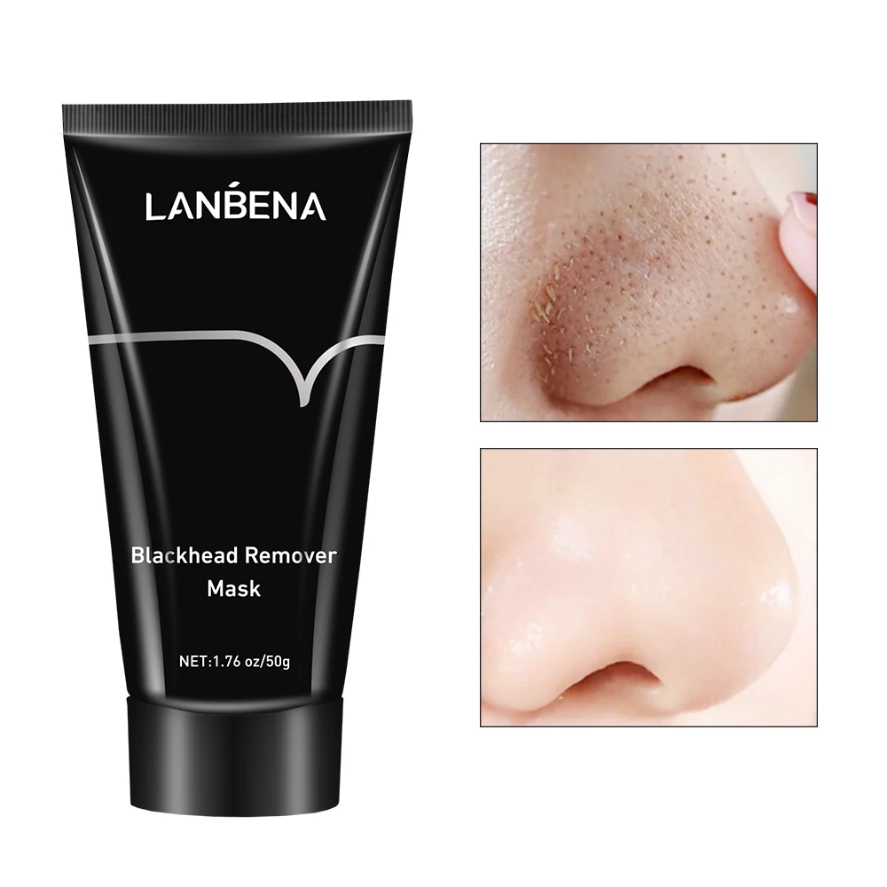 LANBENA Natural Bamboo Charcoal Nose Pore Shrinking Peel Off Blackhead Remover Mask