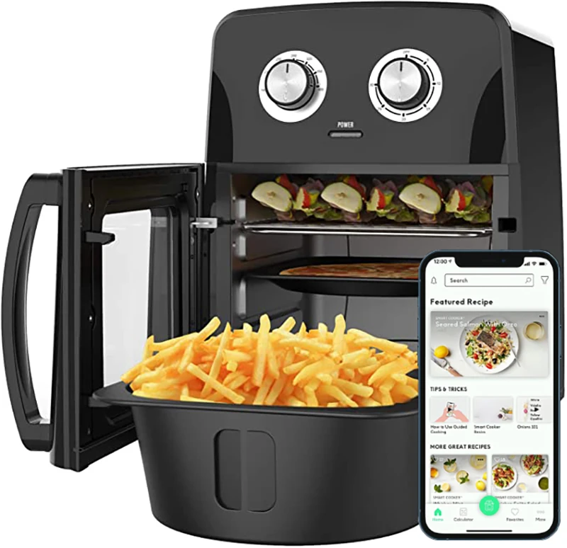 QANA Factory  OEM wifi app smart cooker Air deep Fryer oven food processors baking utensils horno tefalpara pan Air Fryer