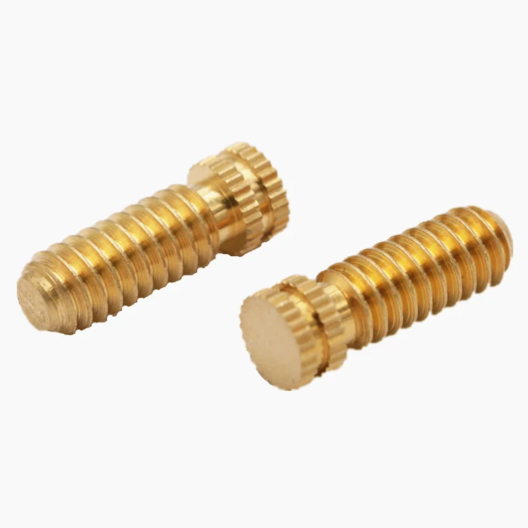 
Custom special knurled thumb brass fixing screw 