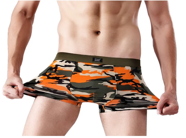 
Premium Soft 4-Pack Modal Material Camouflage Printed Boxer Briefs for Men 