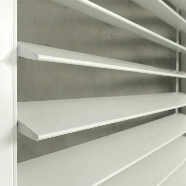 LIVING SPACE High quality interior plastic shutter PVC finish shutters parts plantation shutter window louver