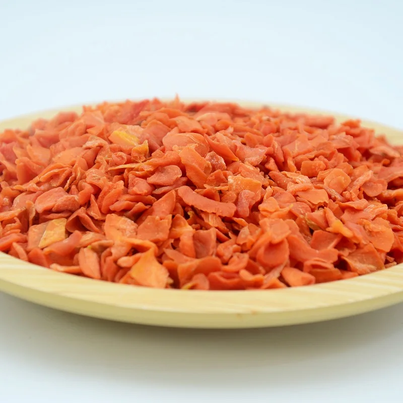 The factory supplies dehydrated vegetables in bulk, organic dried carrot granules dehydrated carrot