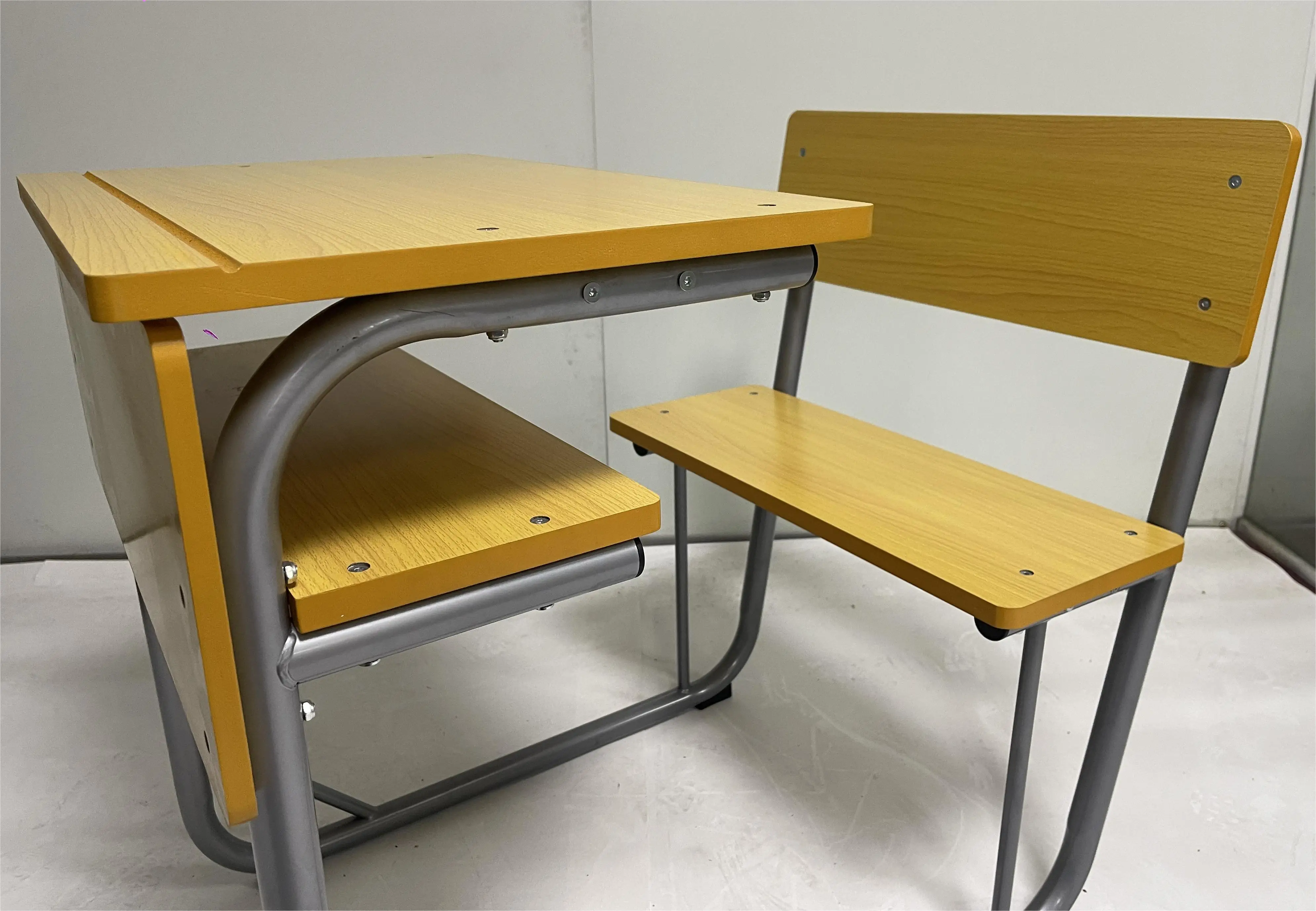 student table wooden chair low price school furniture primary classroom bench