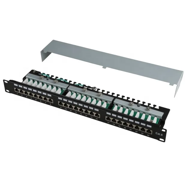 Растворы для структурированного кабеля FTP 24 порта CAT5E CAT6 со светодиодной коммутационной