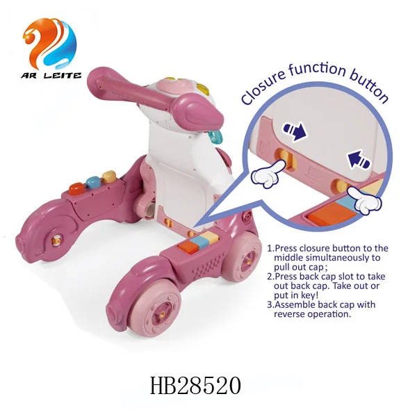 2020 Hot Sell High Quality 2 in 1 Baby Activity Walker Baby Scooter with Music
