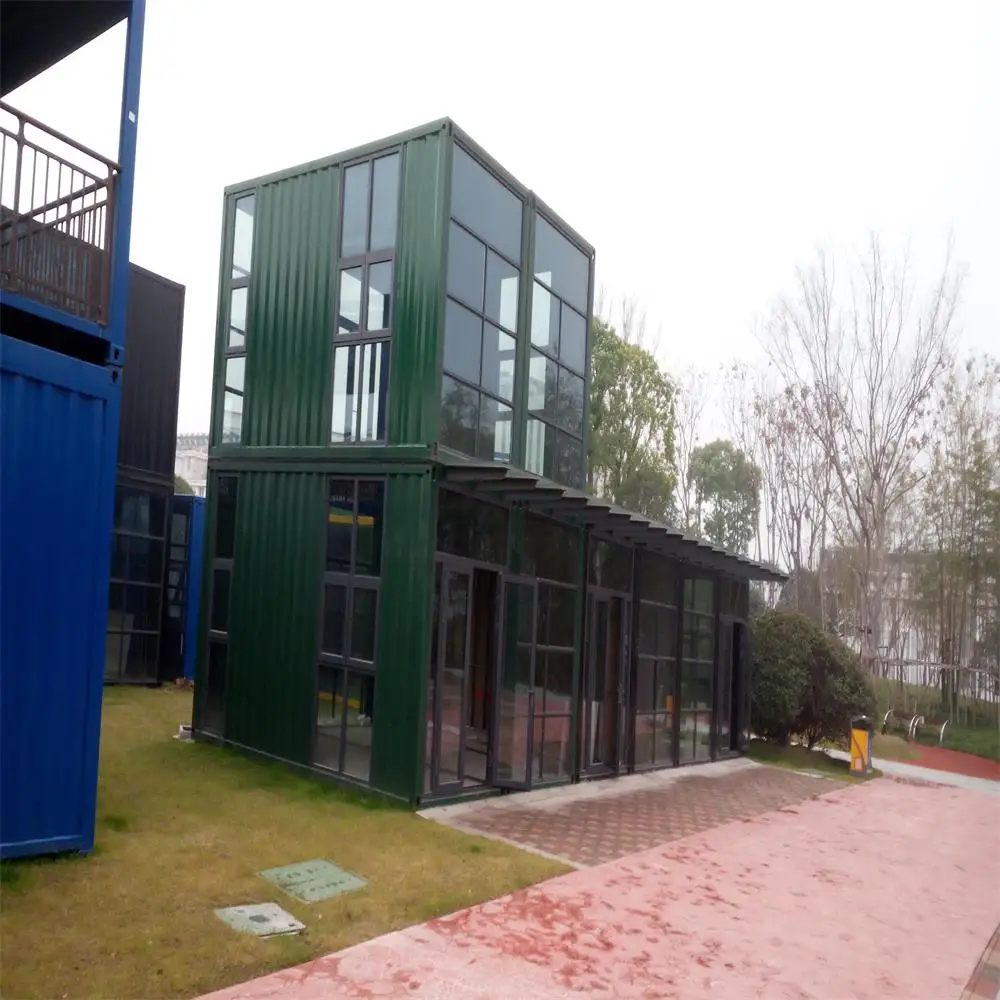 Customizable Fabricated Container House Office Industrial Park Prefab House With Sandwich Panel And Steel Plate
