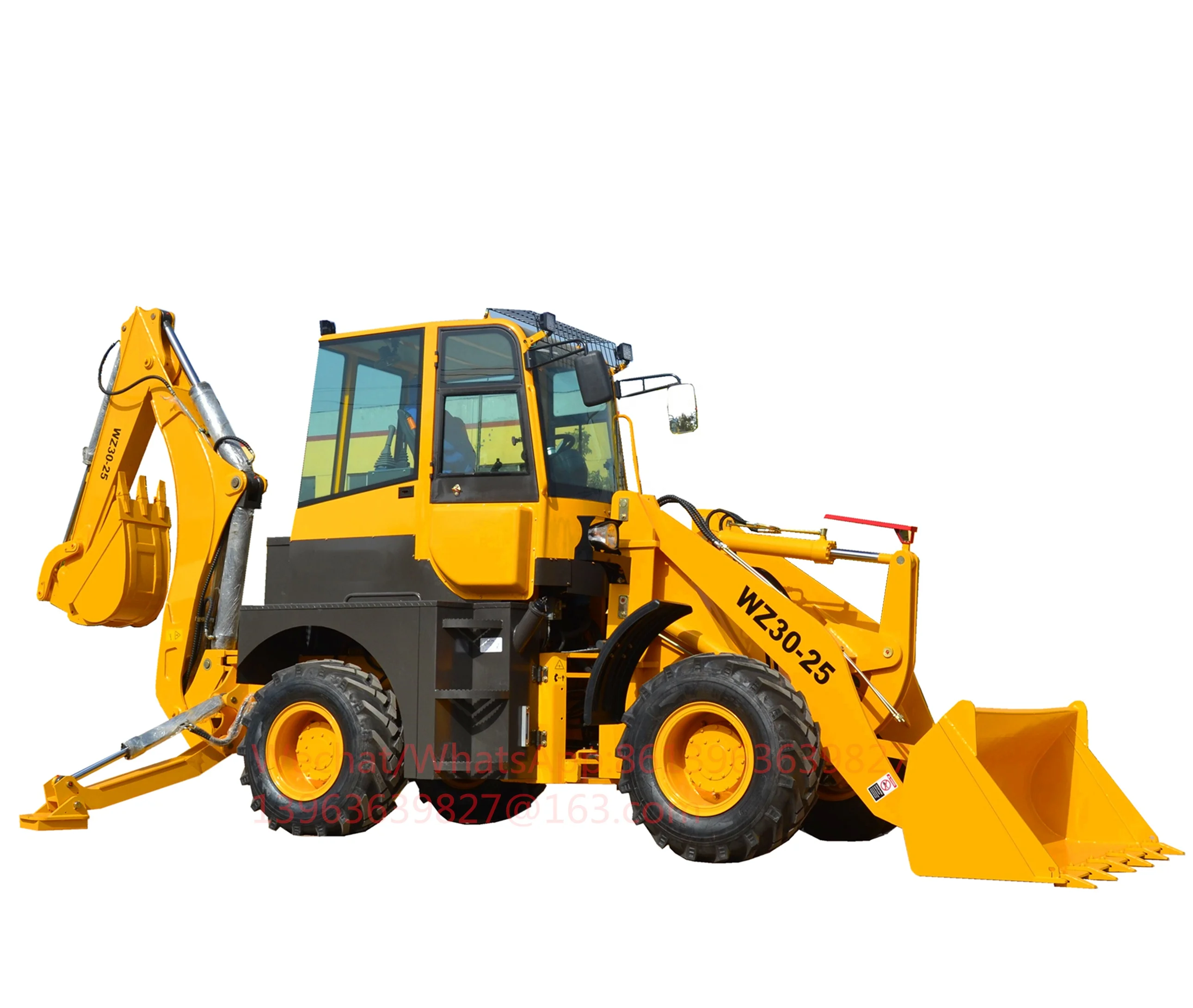 New Design Liugong 4X4 Mini Jcb Wheel Backhoe Excavator Back Hoe Loader