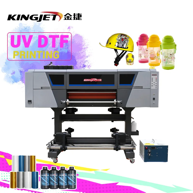 Kingjet popular uv impresora printer dtf automatic Sticker Printer For Gift Box Phone Case Acrylic Pen